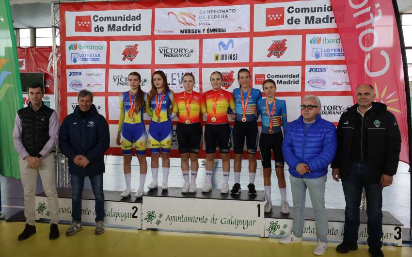 Podi del Campionat d'Espanya cadet de Madison | Foto: RFEC