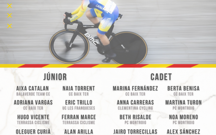 Selecció catalana al Campionat d'Espanya de Pista Júnior i Cadet 2025