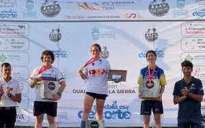 Podi de la categoria elit femenina al Campionat d'Espanya de Trial | Foto: RFEC