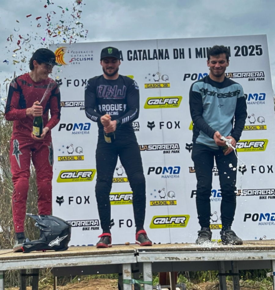 Podi de la Copa Catalana DH a La Sorrera