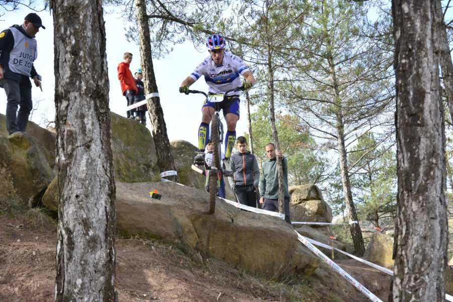 Eloi Palau a la Copa Osona de Trial a Olost
